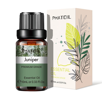 PHATOIL Natural Plant Essential Oil 10ml Eucalyptus Lavender Bergamot Vanilla Peppermint 1PCS Aroma Essential Oils For Diffuser