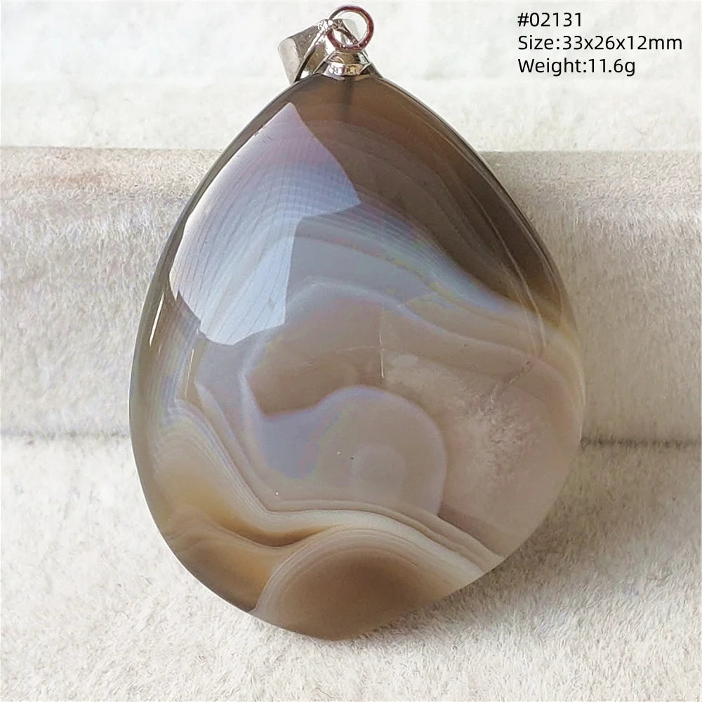 Natural Black Persian Agate Pendant Necklace Eye Women Men Jewelry Rare Fashion Gemstone Pink Agate Necklace AAAAAA