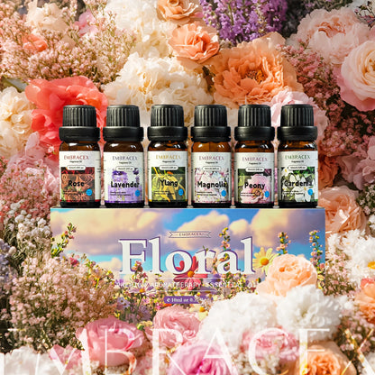 6pc/1Set 10ML Fragrance Oils Gift Set Fruit Delicious Hotel Autumn Scented Aroma Oil Warm Scent Christmas Gift Floral Clean Set