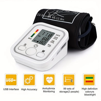 Heart Beat Rate Pulse  Backlight Automatic Home Blood Pressure