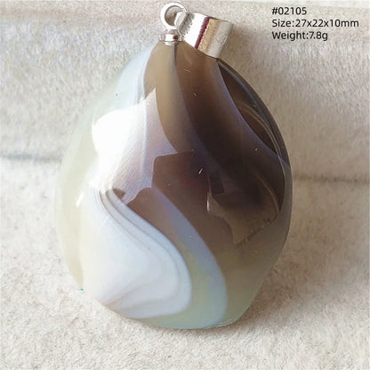 Natural Black Persian Agate Pendant Necklace Eye Women Men Jewelry Rare Fashion Gemstone Pink Agate Necklace AAAAAA