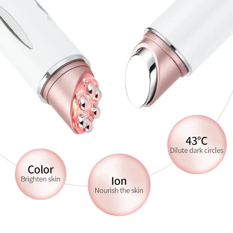 Hot  Microcurrent Face Lifting Device Red Ligh tEye Massager