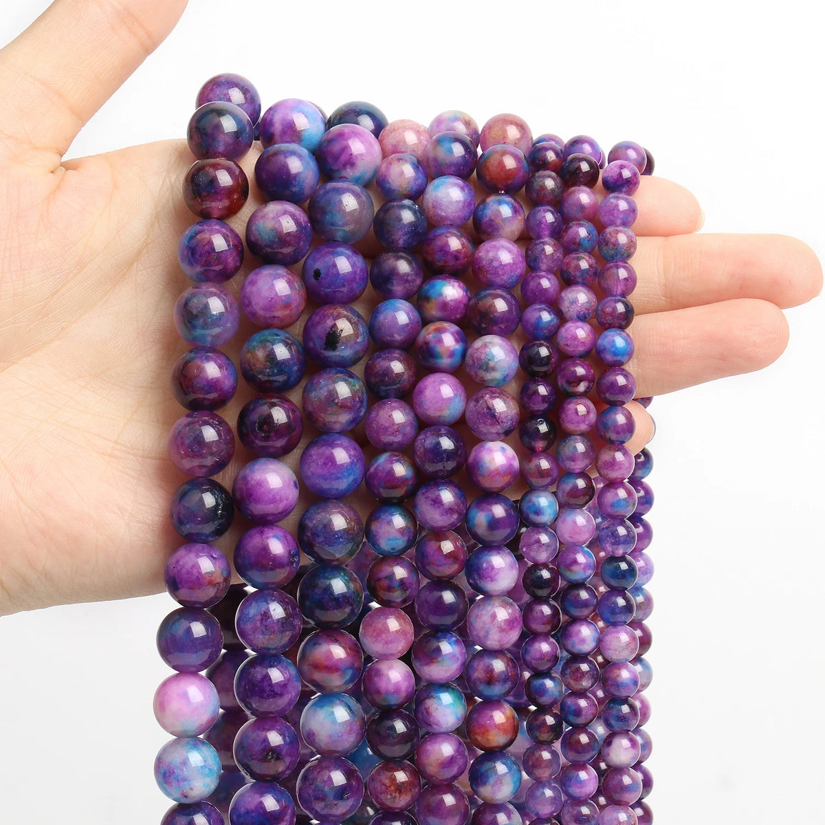 Natural Yooperlite Stone Beads for Jewelry Making