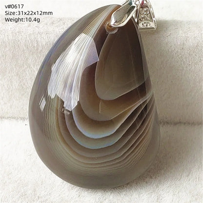 Natural Black Persian Agate Pendant Necklace Eye Women Men Jewelry Rare Fashion Gemstone Pink Agate Necklace AAAAAA