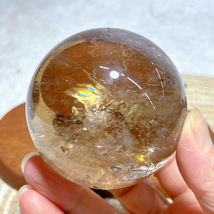 Rainbow Smoky Quartz Sphere – Natural Crystal