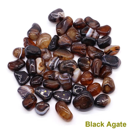 Natural Carnelian Evil Eye Red Black Agate Gravel Specimen Square Polished Healing Stone Reiki for Aquarium Fish Tank Home Decor
