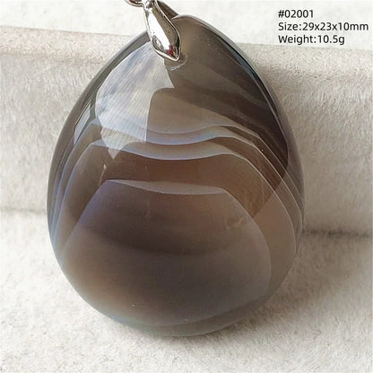 Natural Black Persian Agate Pendant Necklace Eye Women Men Jewelry Rare Fashion Gemstone Pink Agate Necklace AAAAAA