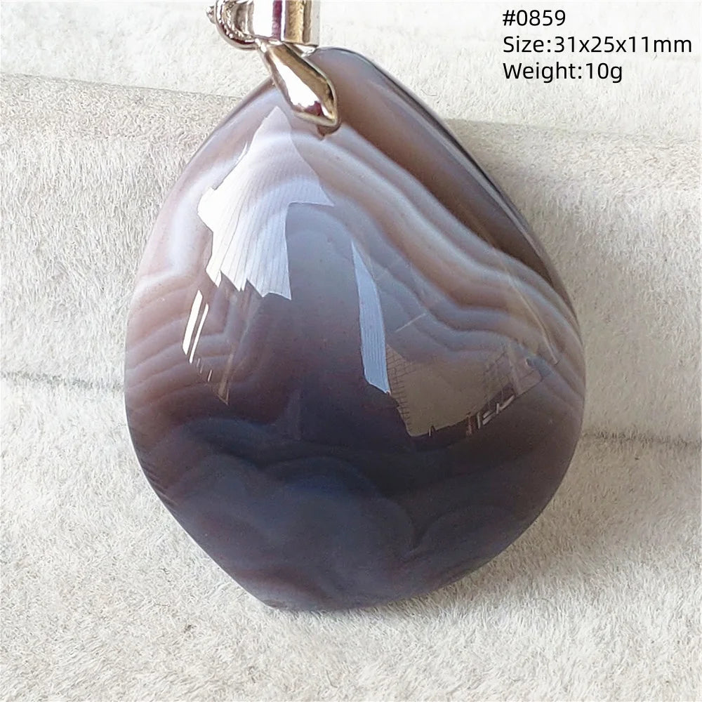 Natural Black Persian Agate Pendant Necklace Eye Women Men Jewelry Rare Fashion Gemstone Pink Agate Necklace AAAAAA