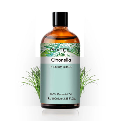100ML Pure Natural Rose Essential Oils Humidifier Diffuser Lavender Vanilla Peppermint Geranium Cloves Basil Tea Tree Aroma Oil