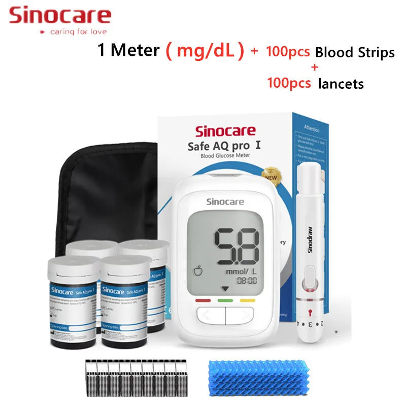 Blood Glucose Meter Glucometer Kit Diabetes Tester