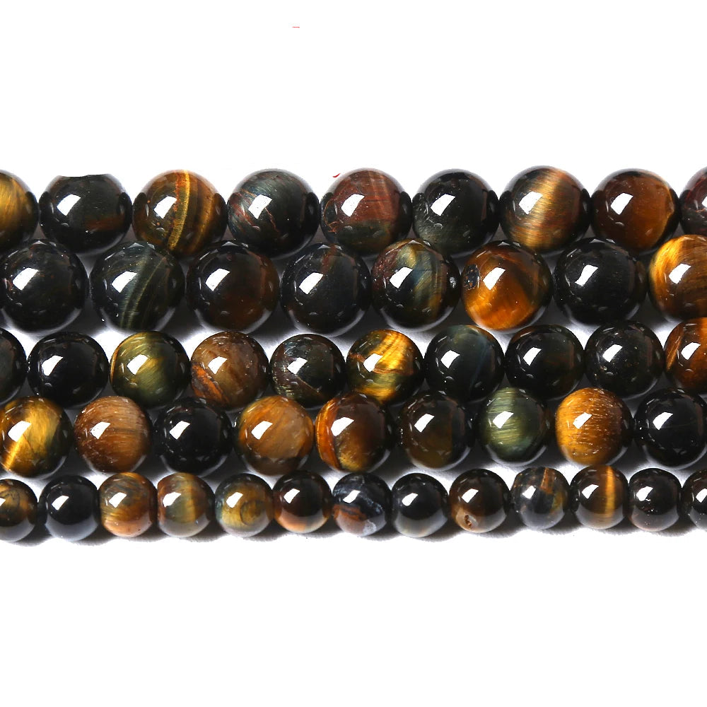 Natural Tiger Eye Beads for Jewelry Making