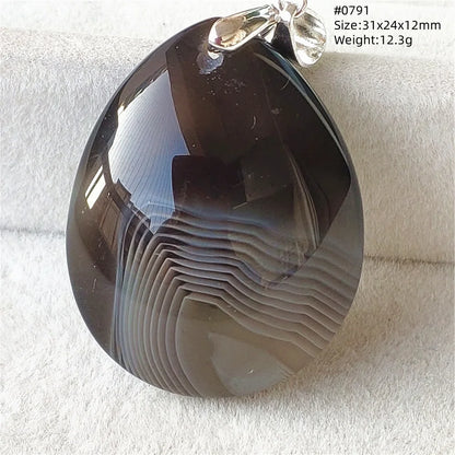 Natural Black Persian Agate Pendant Necklace Eye Women Men Jewelry Rare Fashion Gemstone Pink Agate Necklace AAAAAA