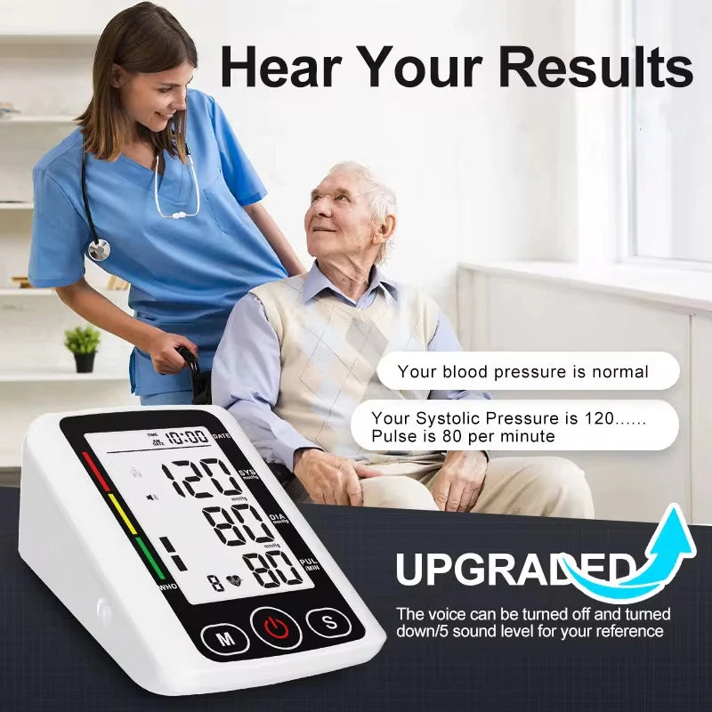 Digital  Blood Pressure and Heart Rate Pulse Meter