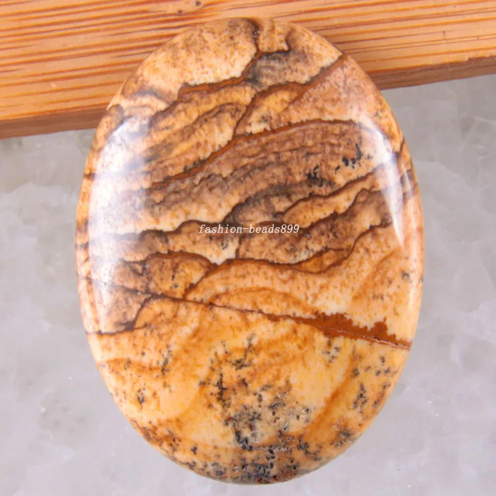 1Pcs 40x30MM Oval CAB Cabochon For Making Pendant Natural Stone Bead  Tiger Eye Onyx Opal Onyx Pink Crystal Quartz Cabochon