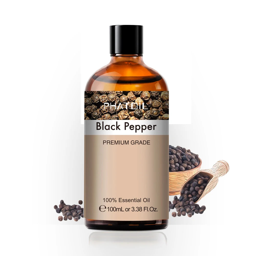 100ML Pure Natural Rose Essential Oils Humidifier Diffuser Lavender Vanilla Peppermint Geranium Cloves Basil Tea Tree Aroma Oil