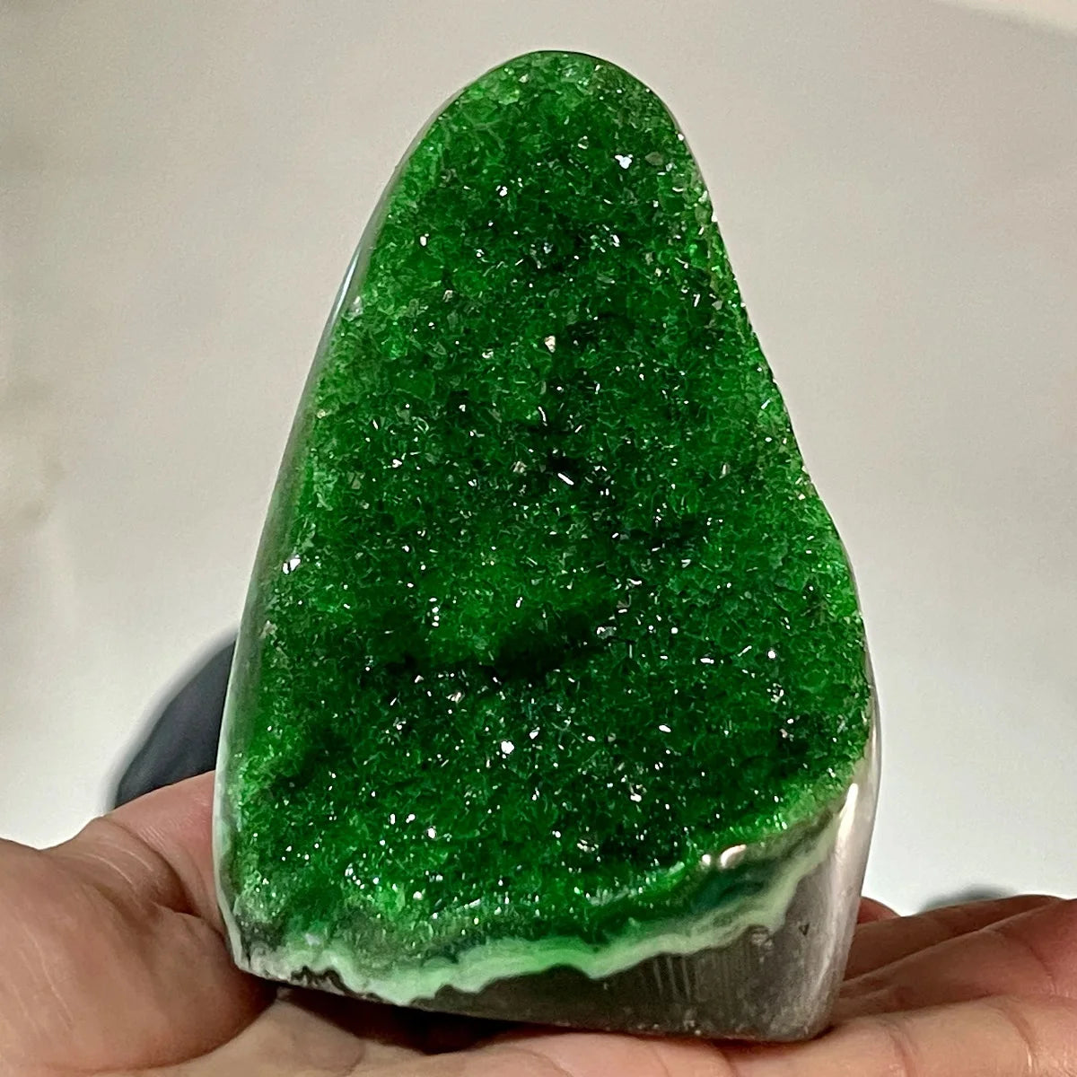 Green Crystal Cluster Point