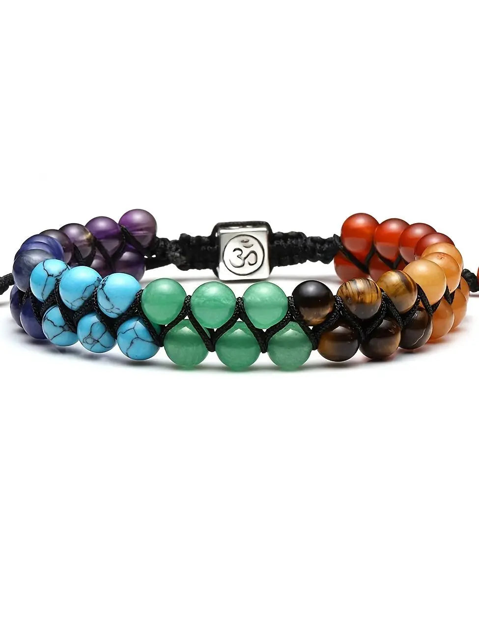 7 Chakra Natural Stone Bracelet – Balance & Harmony