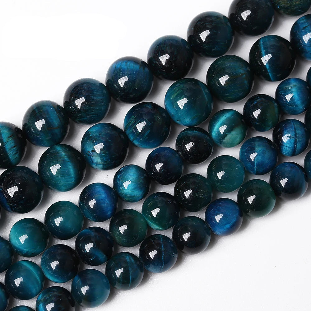 Natural Tiger Eye Beads for Jewelry Making