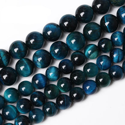 Natural Tiger Eye Beads for Jewelry Making