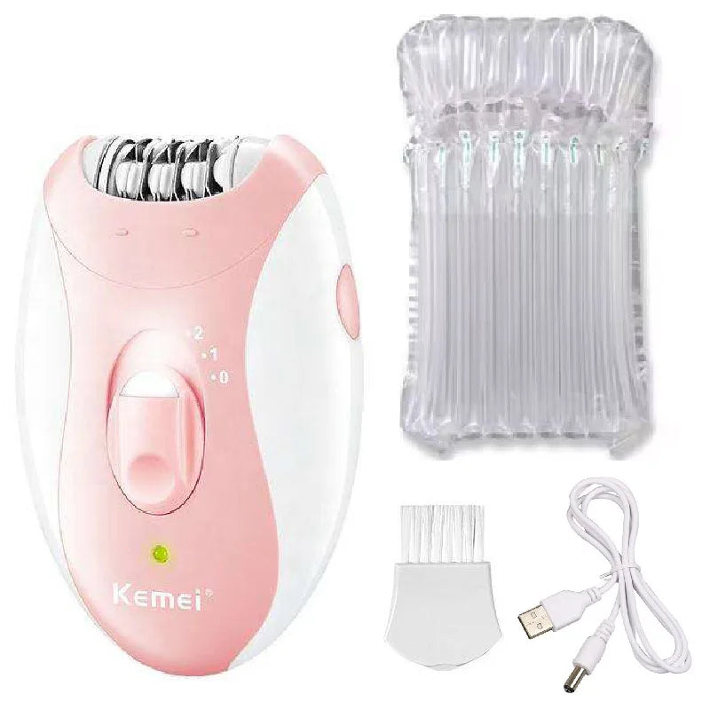 Kemei Rechargeable Women Epilator Electric Facial Body Hair Remover