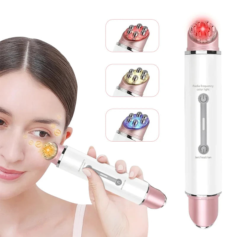 Hot  Microcurrent Face Lifting Device Red Ligh tEye Massager