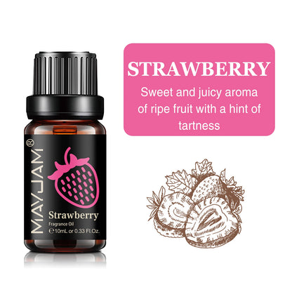 MAYJAM 8 Bottles Aromatherapy Oil Set-Strawberry Watermelon Mango Passion Fruit Coconut Pineapple Banana Grape Fragrance Oils