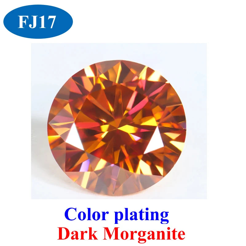 DJMAX 0.5-3ct Pink Red Royal Blue Green Moissanite Loose Stone Excellent Cut 5/6.5/8/9mm Original Moissanite Diamond Stones