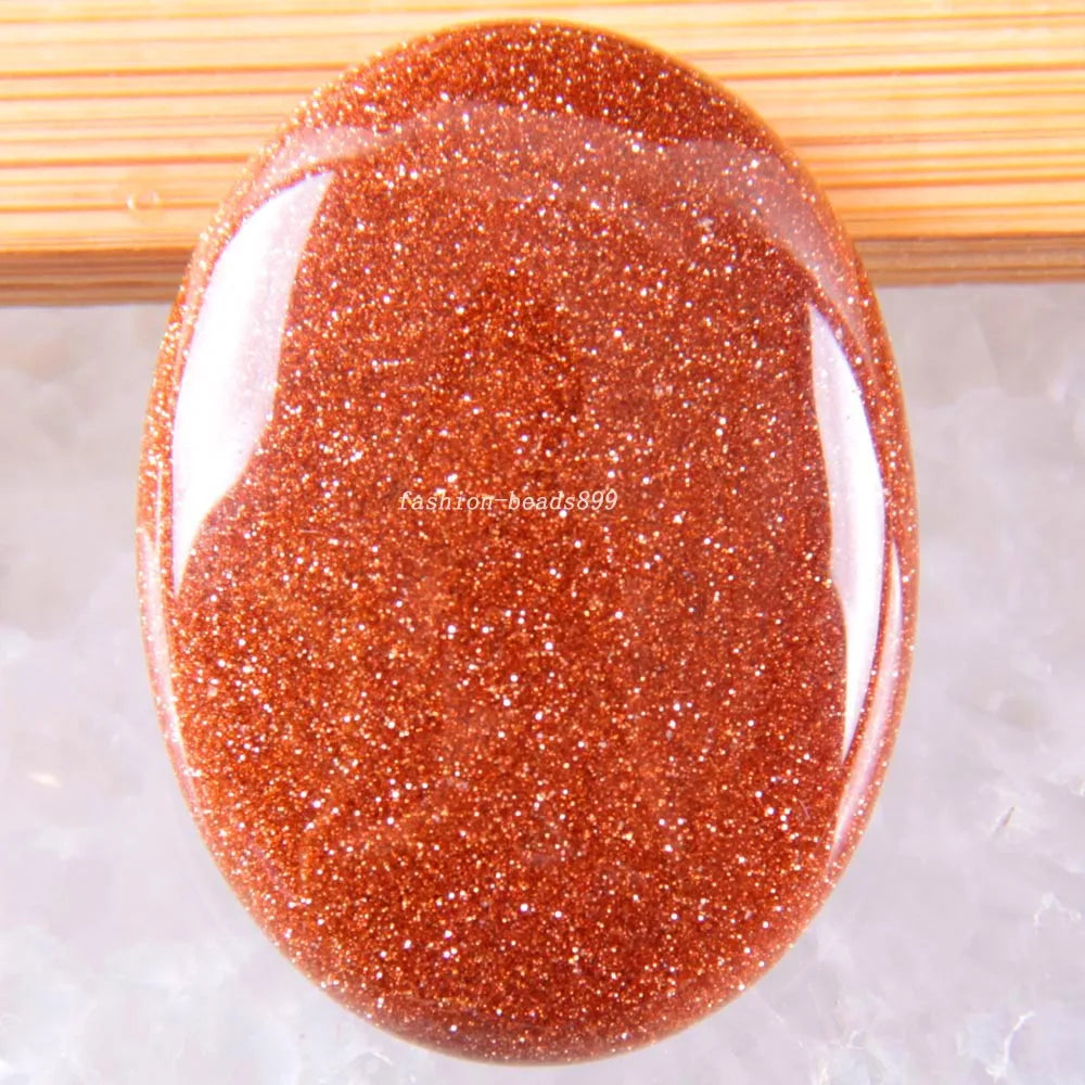 1Pcs 40x30MM Oval CAB Cabochon For Making Pendant Natural Stone Bead  Tiger Eye Onyx Opal Onyx Pink Crystal Quartz Cabochon