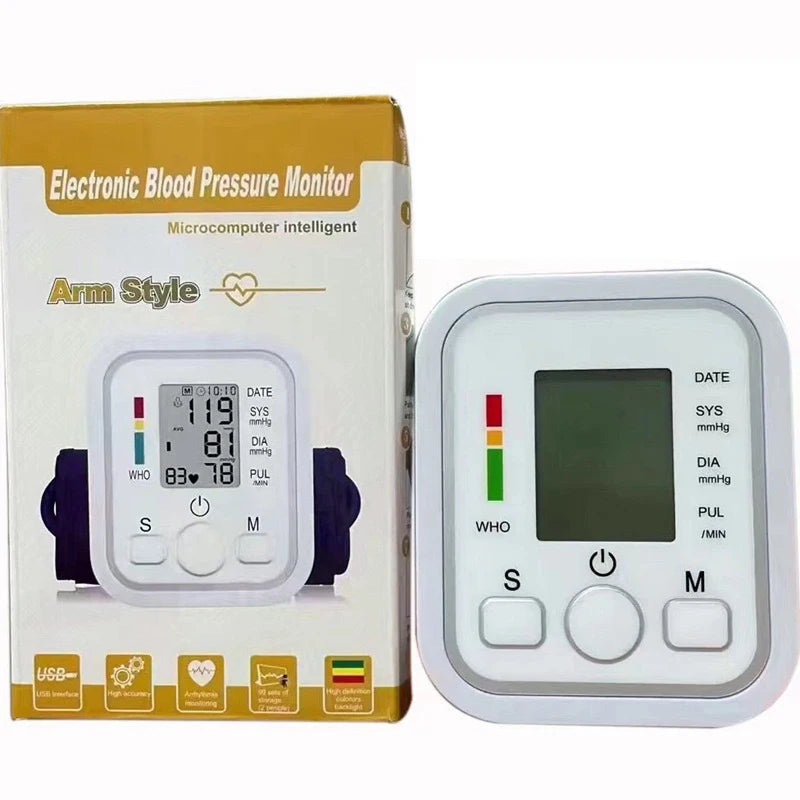 Heart Beat Rate Pulse  Backlight Automatic Home Blood Pressure