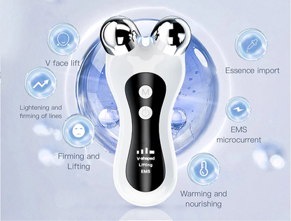 Electric Face Lift Roller Massager EMS Microcurrent