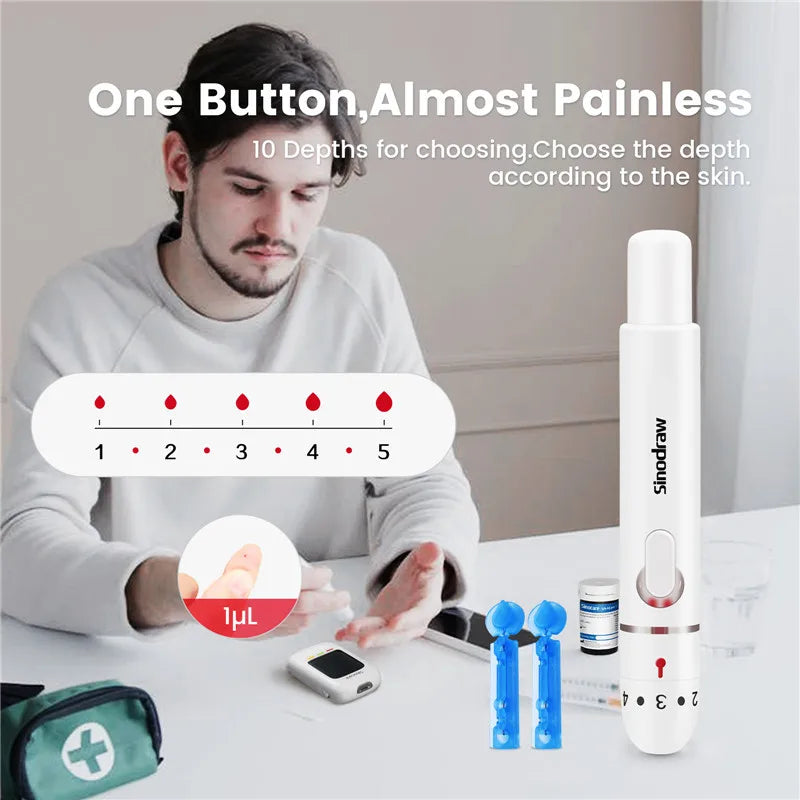 Blood Glucose Meter Glucometer Kit Diabetes Tester