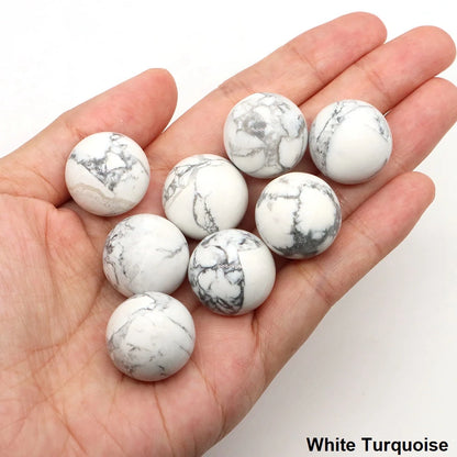 20mm Black Agate Balls Natural Stone Sphere Healing Crystal Amethyst Energy Globe for DIY Jewelry Specimen Collection Home Decor