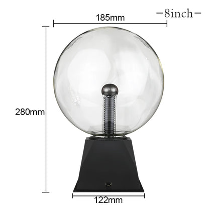 Magic Crystal Plasma Ball Lamp 3/4/5/6/8 Inch LED Night Light Kid Birthday Christmas Gift Lighting Bedroom Decor Novelty Lamp