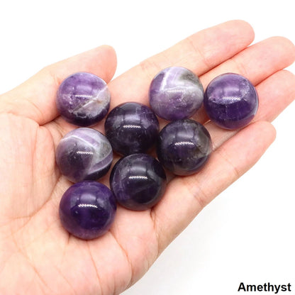 20mm Black Agate Balls Natural Stone Sphere Healing Crystal Amethyst Energy Globe for DIY Jewelry Specimen Collection Home Decor