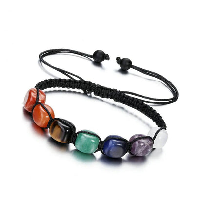 7 Chakra Natural Stone Bracelet – Balance & Harmony