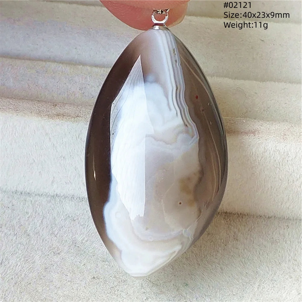 Natural Black Persian Agate Pendant Necklace Eye Women Men Jewelry Rare Fashion Gemstone Pink Agate Necklace AAAAAA