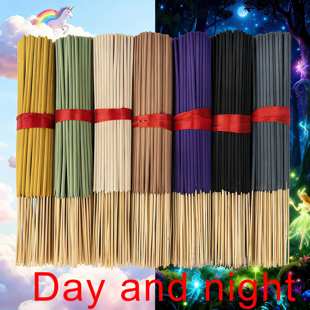 7 Sets of 140 Incense Sticks, Available in Four Seasonal Sets: Rose, Lavender, Sandalwood, Jasmine, Mint, Cherry Blossom, Herbal, and Dragon Blood Wood, with 20 Sticks in Each Pack, Suitable for Home Use, Office, Yoga, Medita