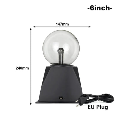 Magic Crystal Plasma Ball Lamp 3/4/5/6/8 Inch LED Night Light Kid Birthday Christmas Gift Lighting Bedroom Decor Novelty Lamp