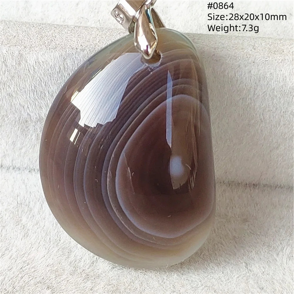 Natural Black Persian Agate Pendant Necklace Eye Women Men Jewelry Rare Fashion Gemstone Pink Agate Necklace AAAAAA