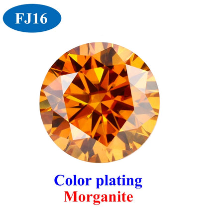 DJMAX 0.5-3ct Pink Red Royal Blue Green Moissanite Loose Stone Excellent Cut 5/6.5/8/9mm Original Moissanite Diamond Stones