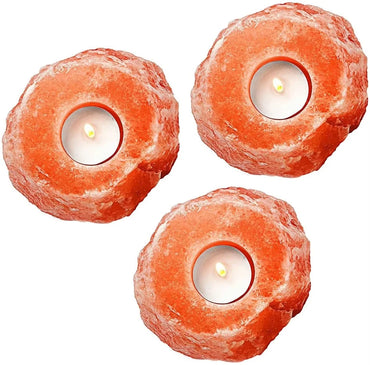 Himalayan Crystal Salt Candlestick salt lamp decoration romantic candlelight dinner Buddha Candle holder