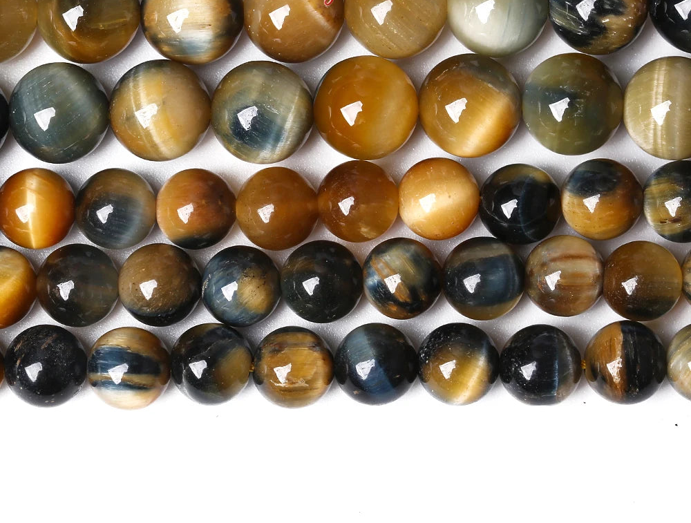 Natural Tiger Eye Beads for Jewelry Making