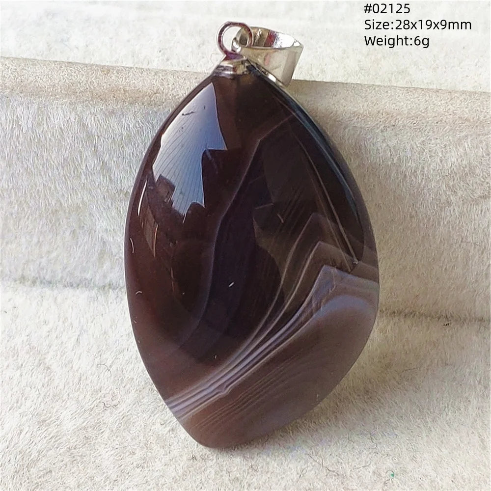 Natural Black Persian Agate Pendant Necklace Eye Women Men Jewelry Rare Fashion Gemstone Pink Agate Necklace AAAAAA