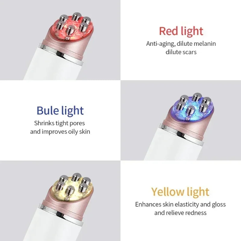 Hot  Microcurrent Face Lifting Device Red Ligh tEye Massager
