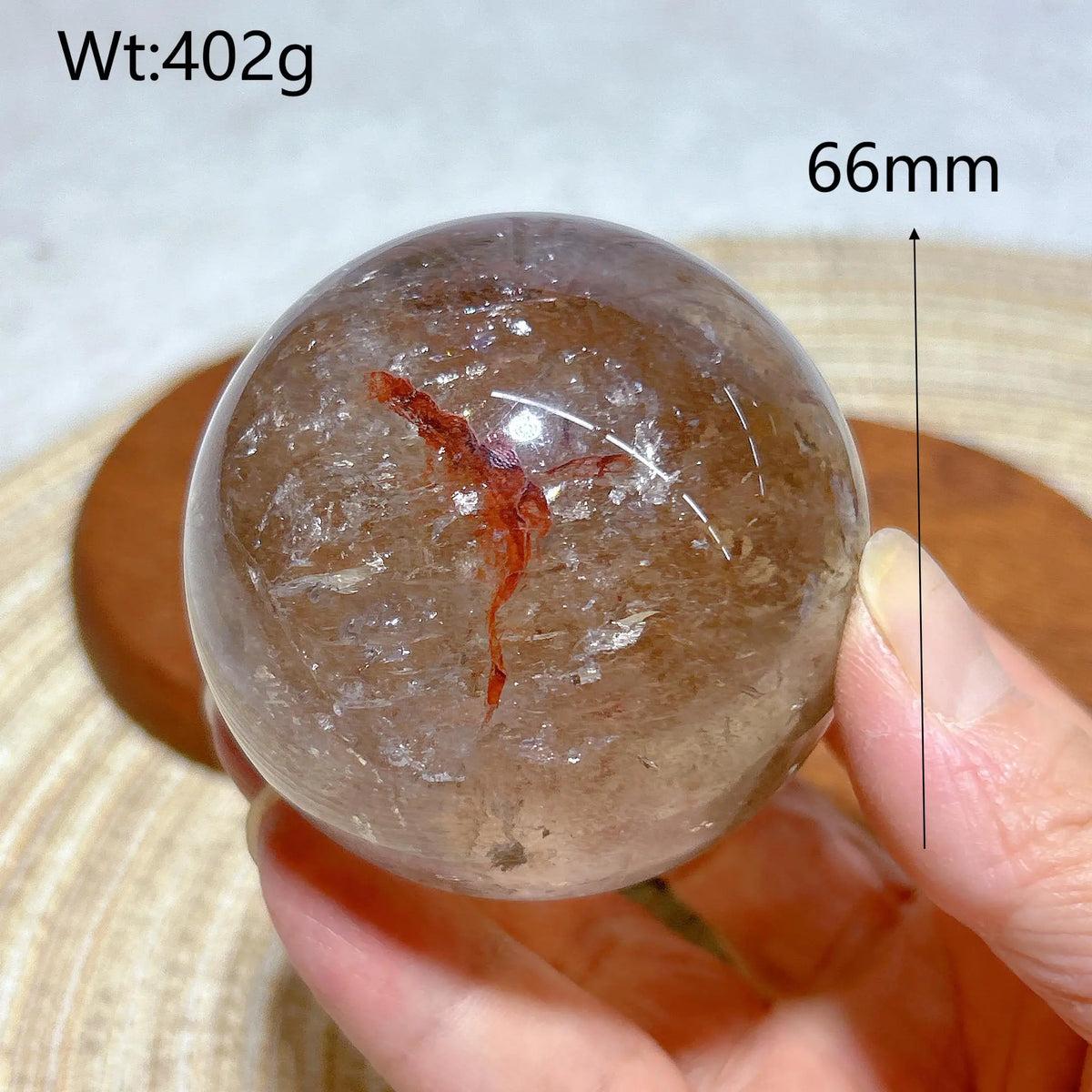 Rainbow Smoky Quartz Sphere – Natural Crystal