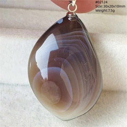 Natural Black Persian Agate Pendant Necklace Eye Women Men Jewelry Rare Fashion Gemstone Pink Agate Necklace AAAAAA