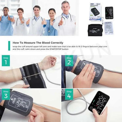 BP Monitor  New LED Blood Pressure Big Screen Broadcast Tonometer