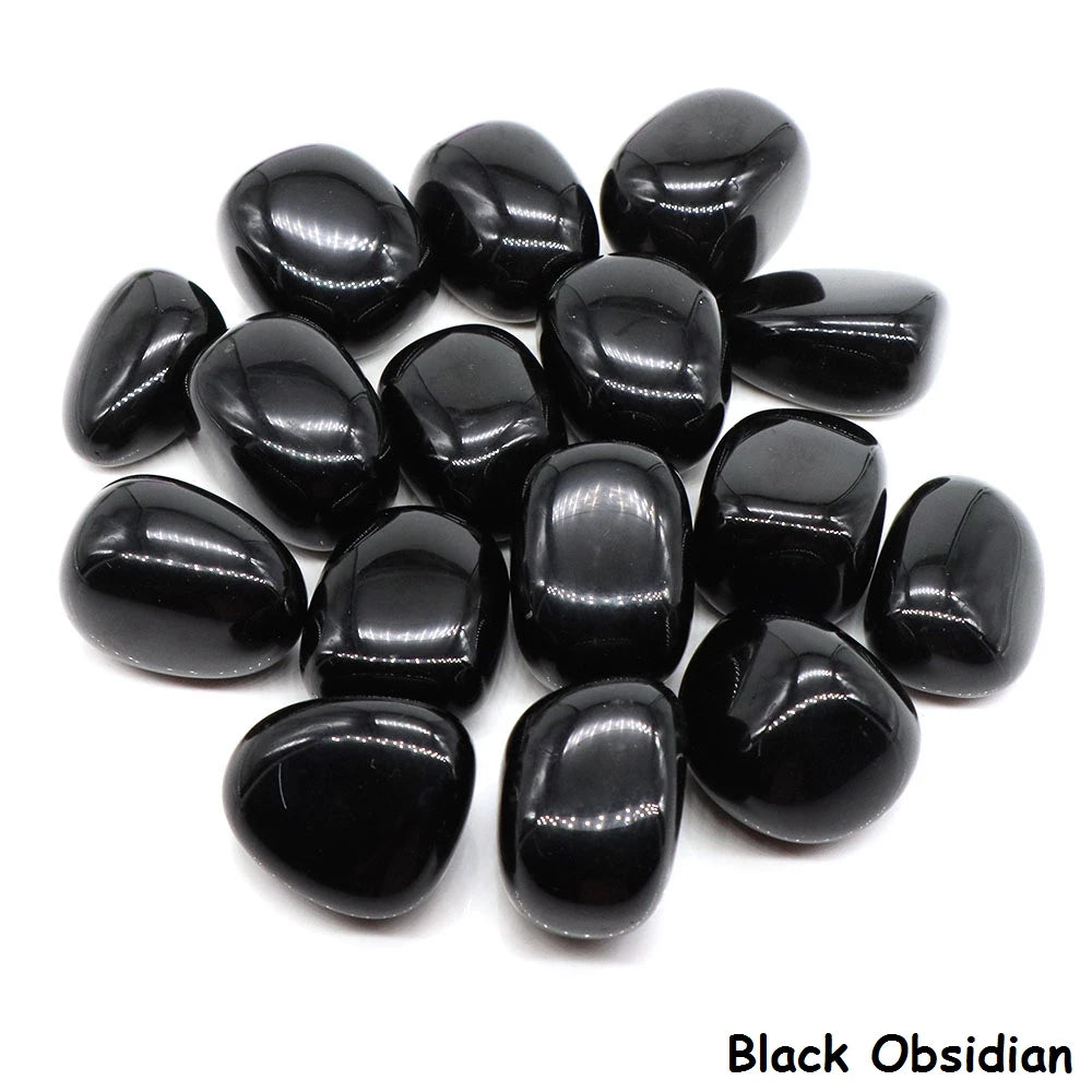 Natural Black Tourmaline Irregular Tumbled Stone Reiki Healing Crystal Energy Quartz Mineral Specimen Aquarium Home Garden Decor