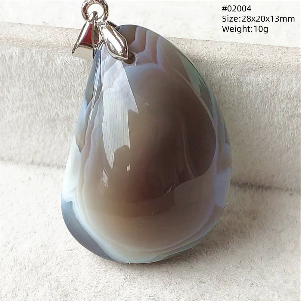 Natural Black Persian Agate Pendant Necklace Eye Women Men Jewelry Rare Fashion Gemstone Pink Agate Necklace AAAAAA