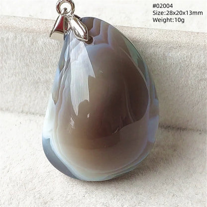 Natural Black Persian Agate Pendant Necklace Eye Women Men Jewelry Rare Fashion Gemstone Pink Agate Necklace AAAAAA